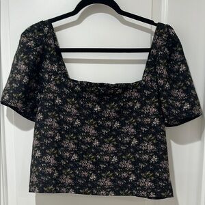 MADEWELL Gemma Top in Blurred Ikat